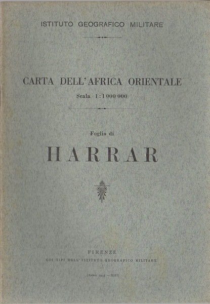 Carta dell'Africa orientale: Foglio di Harrar.