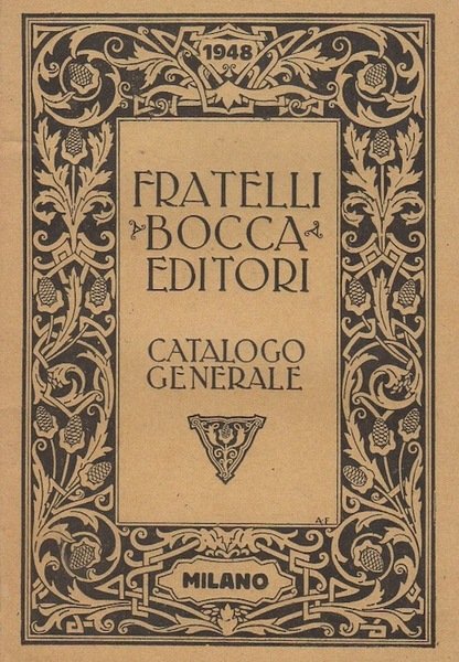 Catalogo generale (estratto): casa editrice Fratelli Bocca.