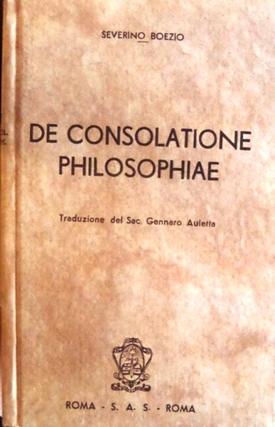 De consolatione philosophiae.
