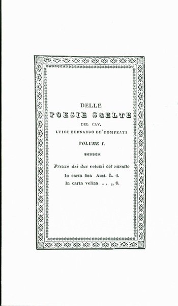 Delle poesie scelte.
