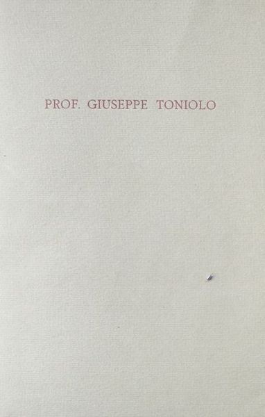 La vita di Giuseppe Toniolo.