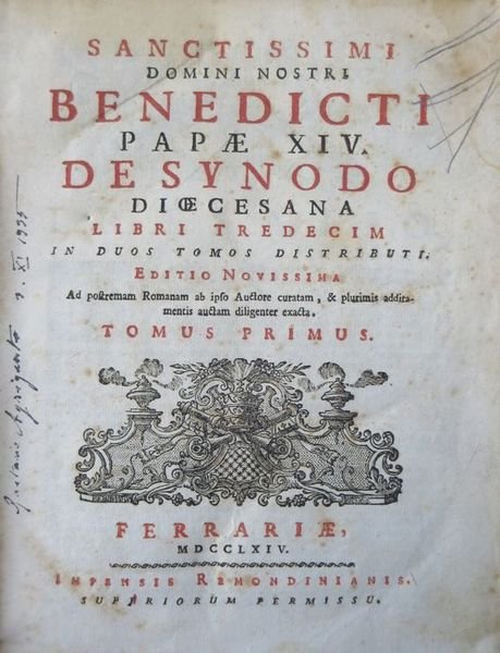 Sanctissimi domini nostri Benedicti papae XIV: De synodo dioecesana libri …