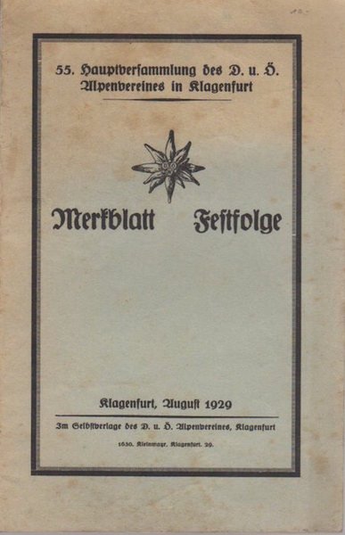 Merkblatt: Festfolge.