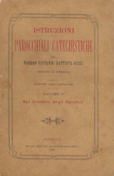 Istruzioni parocchiali catechistiche.
