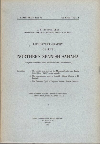 Lithostratigraphy of the Northern Spanish Sahara.