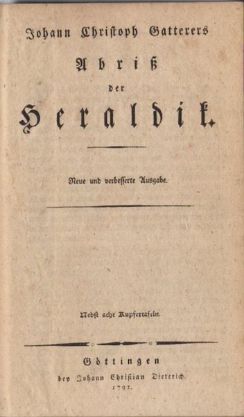 AbriÃŸ der Heraldik.