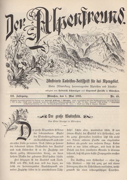 Der Alpenfreund: Touristiche Halbmonatschrift fÃ¼r das Deutsche Alpengebiet.