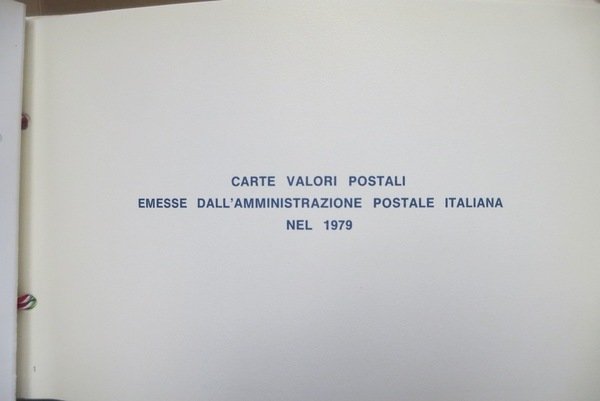 Carte valori postali emessi dall'amministrazione postale italiana nel 1979.