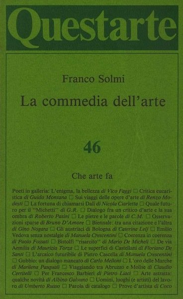 La commedia dell'arte.