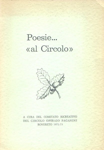 Poesie . al Circolo: due concorsi di poesie indetti dal …