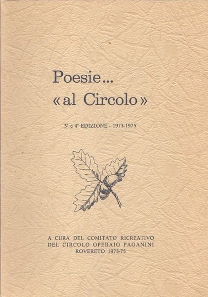 Poesie. al Circolo: 3a e 4a edizione.