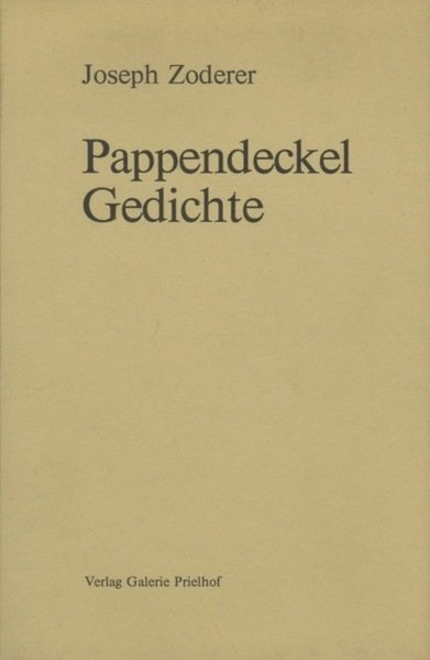 Pappendeckel: Gedichte.