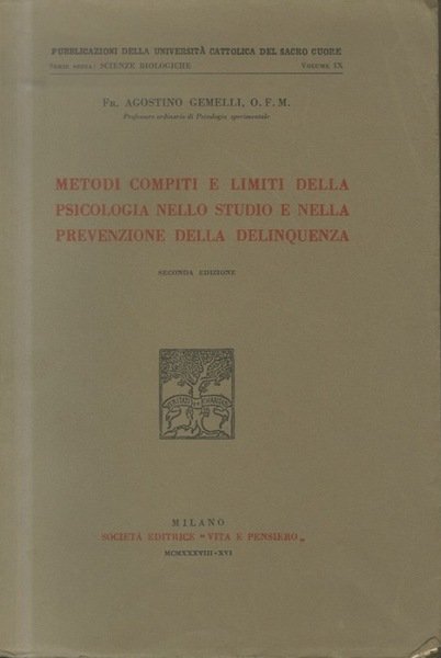 Metodi compiti e limiti della psicologia nello studio e nella …