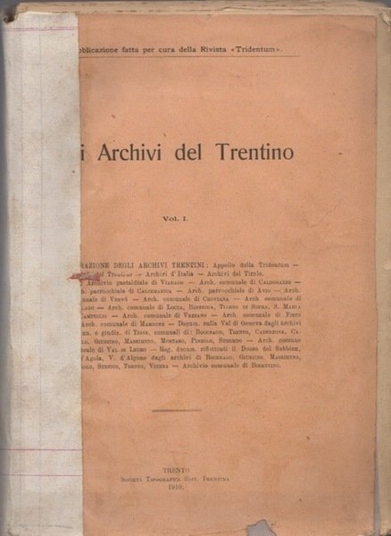 Gli archivi del Trentino.