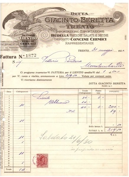 Ditta Giacinto Beretta: Trento.