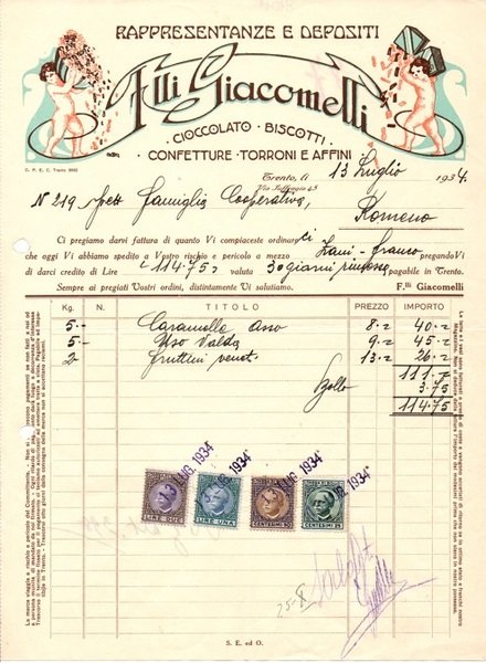 Fratelli Giacomelli: Trento.