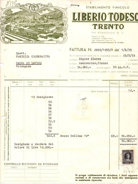 Stabilimento vinicolo Liberio Todesca, Trento.