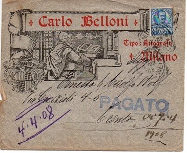 Stabilimento tipo litografico Carlo Belloni: Milano. | Immagine principale