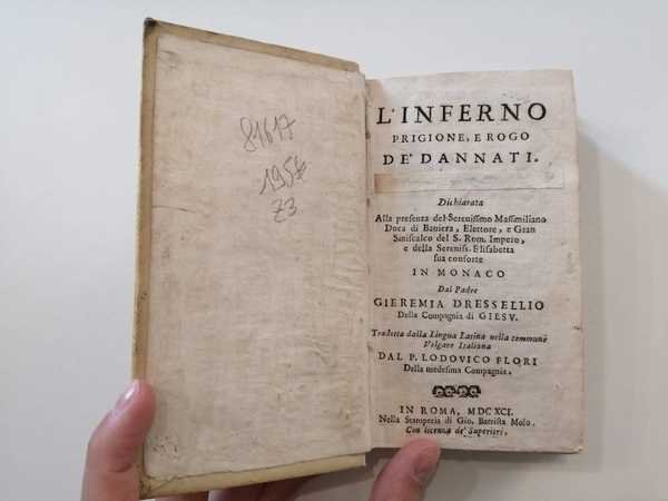 L'inferno prigione, e rogo de' dannati.