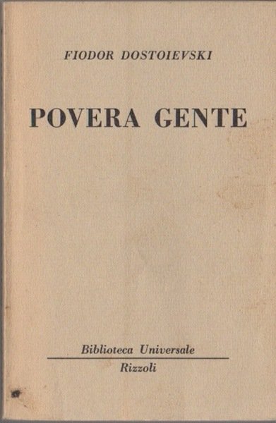 Povera gente.