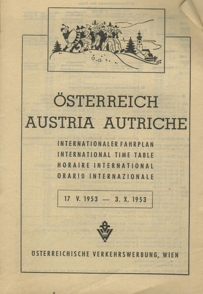 Ã–sterreich Austria Autriche, International Time table.