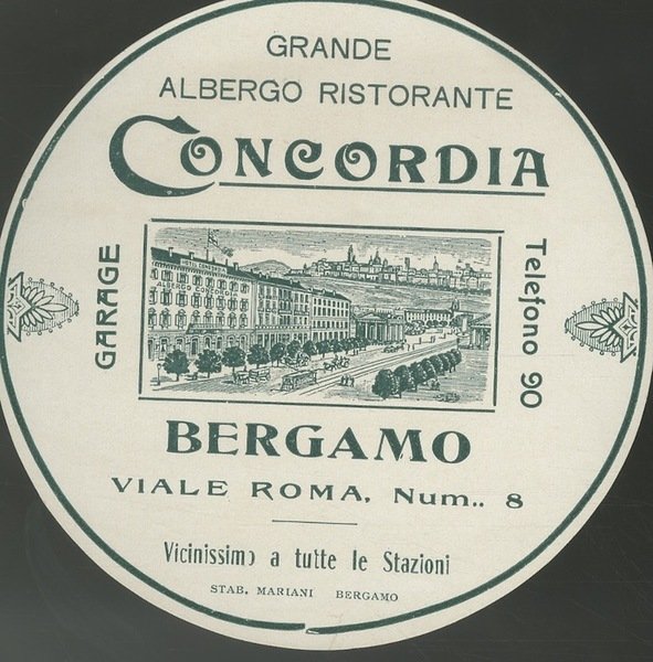 Grande albergo ristorante Concordia, Bergamo.