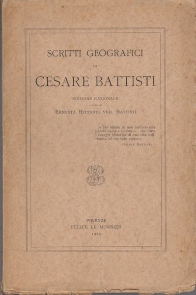 Scritti geografici.