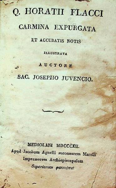 Q. Horatii Flacci Carmina expurgata et accuratis notis illustrata.
