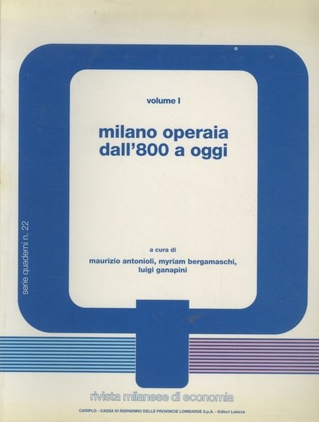 Milano operaia dall'800 a oggi. | Immagine principale