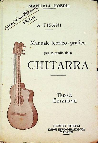 Manuale teorico-pratico per lo studio della chitarra.