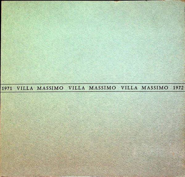 Villa Massimo - Rom 1972.