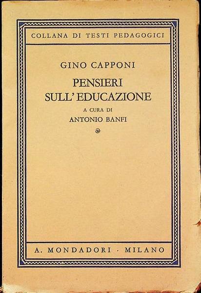 Pensieri sull'educazione.