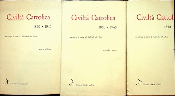 Civiltà cattolica: 1850-1945.