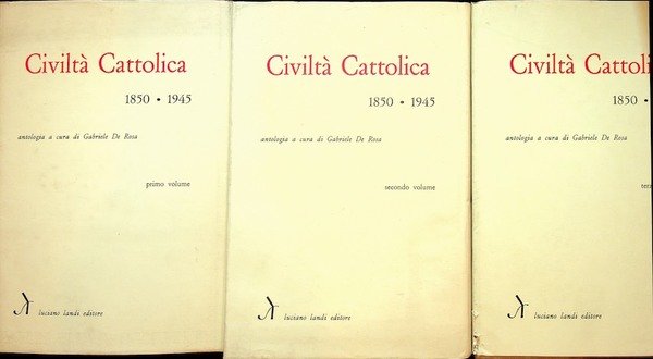 CiviltÃ cattolica: 1850-1945.
