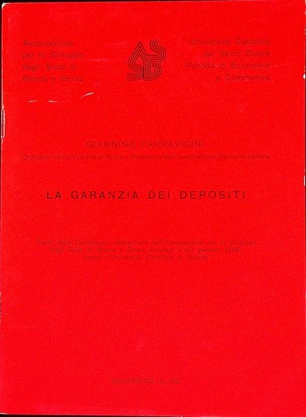 La garanzia dei depositi.