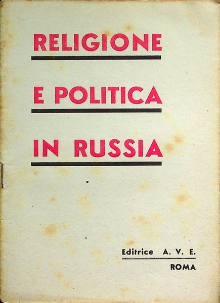 Religione e politica in Russia.
