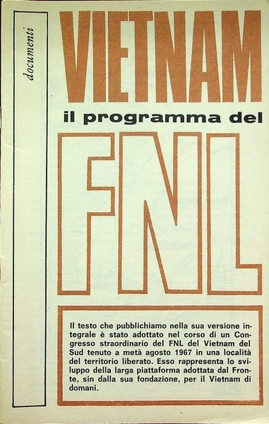 Vietnam il programma del FNL.