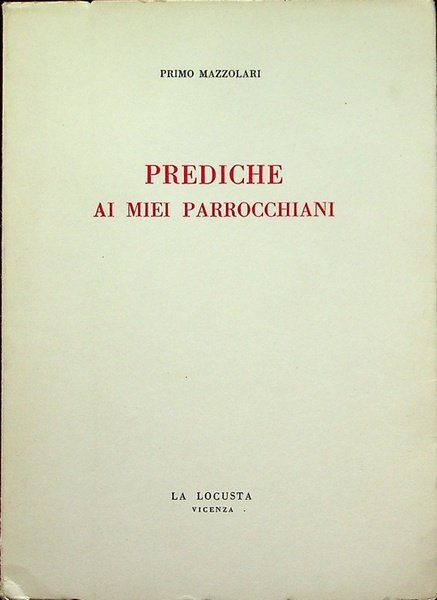Prediche ai miei parrocchiani.