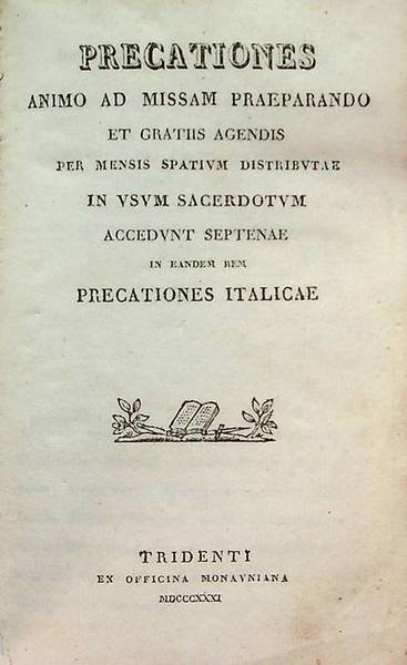 Precationes animo ad missam praeparando et gratiis agendis per mensis …