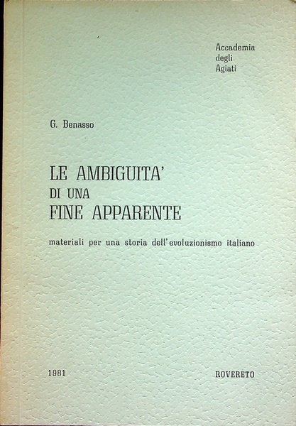 Le ambiguitÃ di una fine apparente: materiali per una storia …