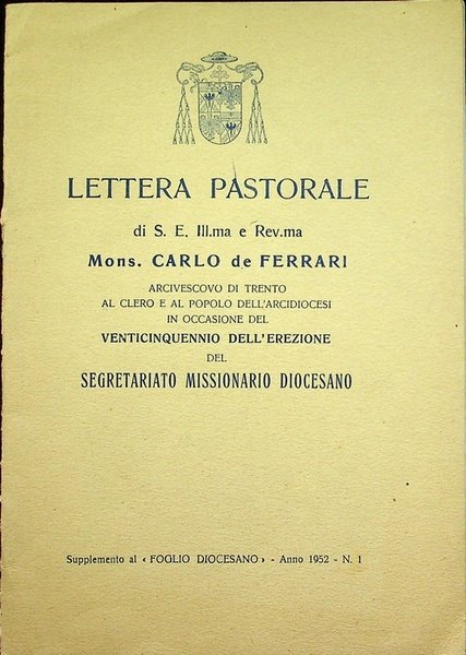 Lettera pastorale.