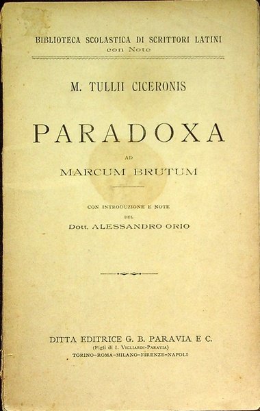Paradoxa ad Marcum Brutum.