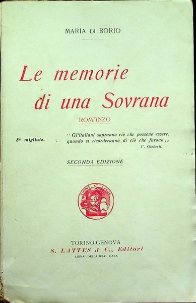Memorie di una sovrana: romanzo.