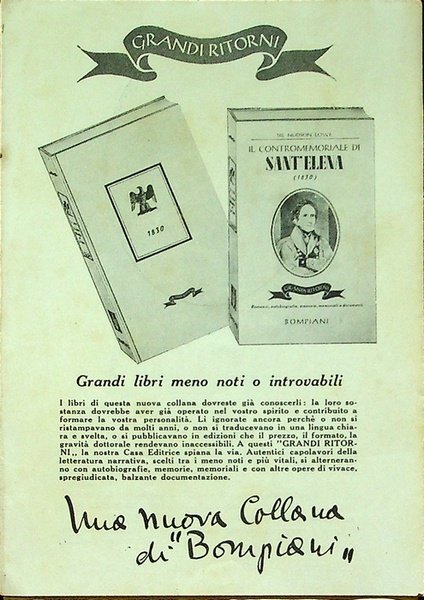 La nuova collana di Bompiani.