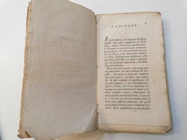 Libro di C. Valerio Catullo veronese tradotto in versi italiani …