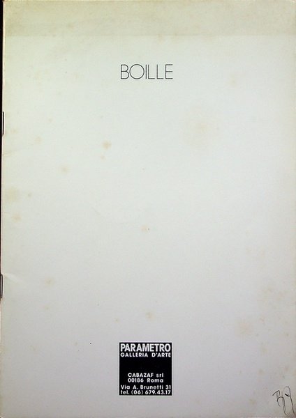 Boille: tempere sul tema scuro-chiaro, 10 dicembre '75 - 20 …
