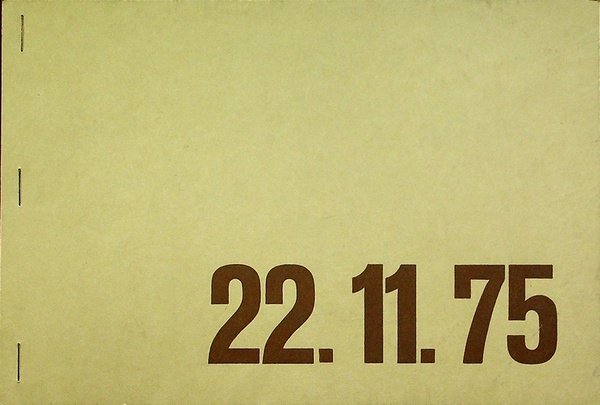 22.11.75. Abendausstellung in der MetallgieÃŸerei Lenze, KÃ¶ln 1975: Hans Peter …