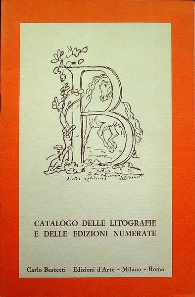 Catalogo delle litografie e delle edizioni numerate.