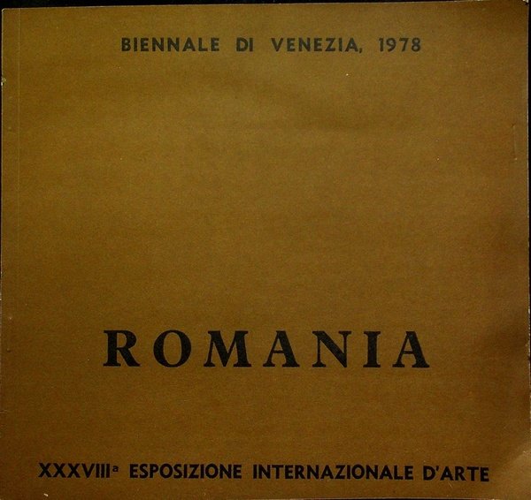 Romania: XXXVIII. Biennale di Venezia, 1976, esposizione internazionale d'arte.