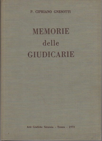 Memorie delle Giudicarie.